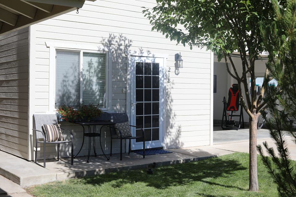 Front with GYM in garage