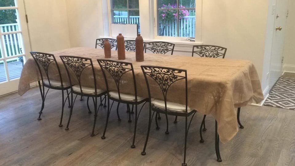 Dining Table comfortably seats 10