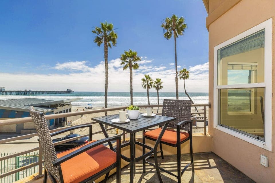 Ocean View Balcony,
Living room and Master Bedroom