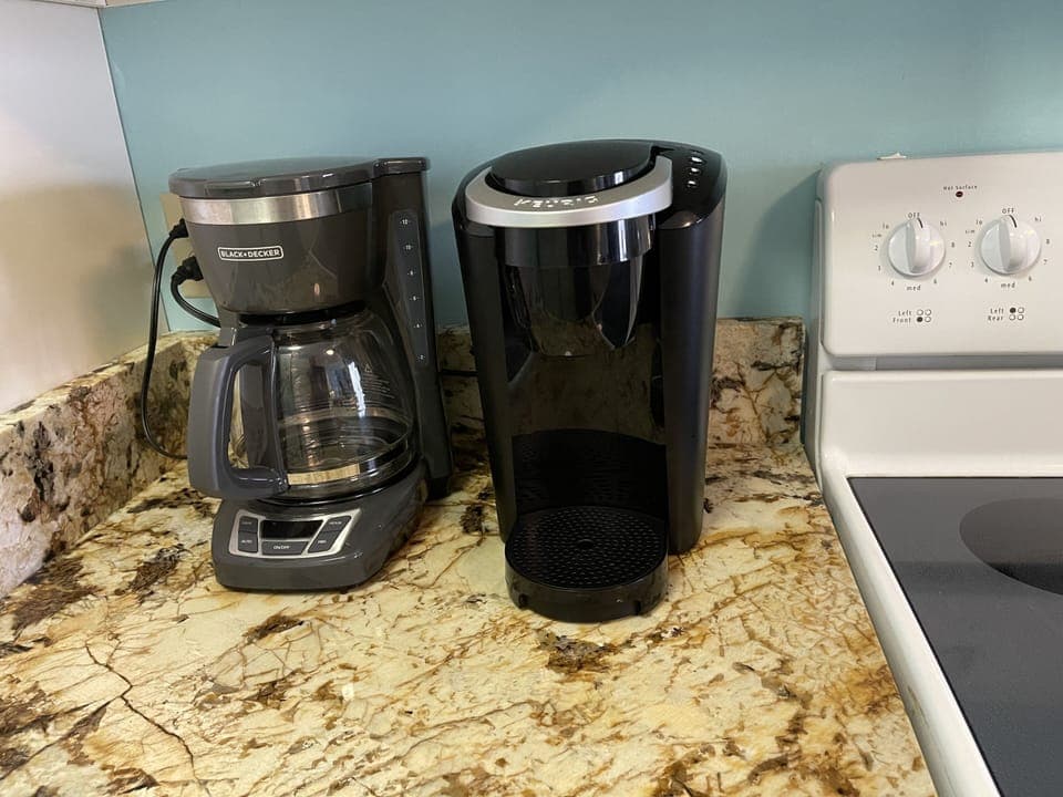 Two types of coffee makers 