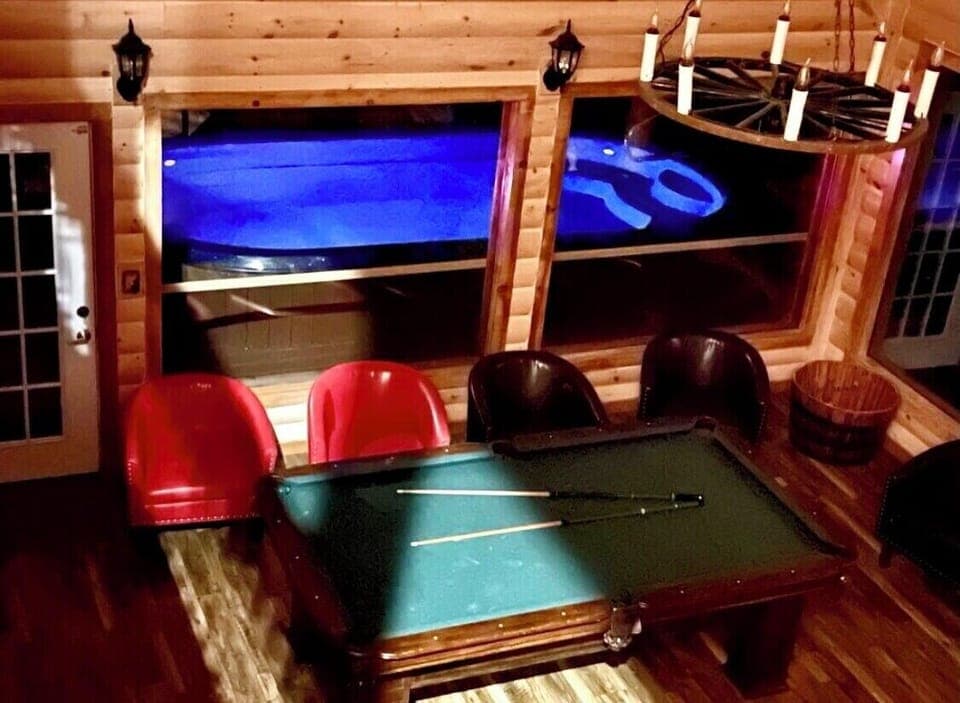 Salted heated indoor pool to enjoy day or night or both!