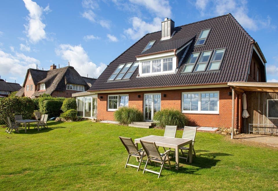 Garden of the "Watthus" in Nebel on the island Amrum