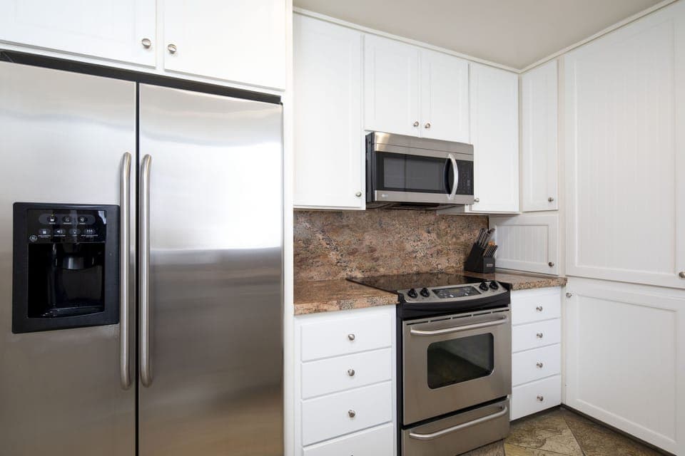 Upgraded kitchen and fully stocked with everything you need!  