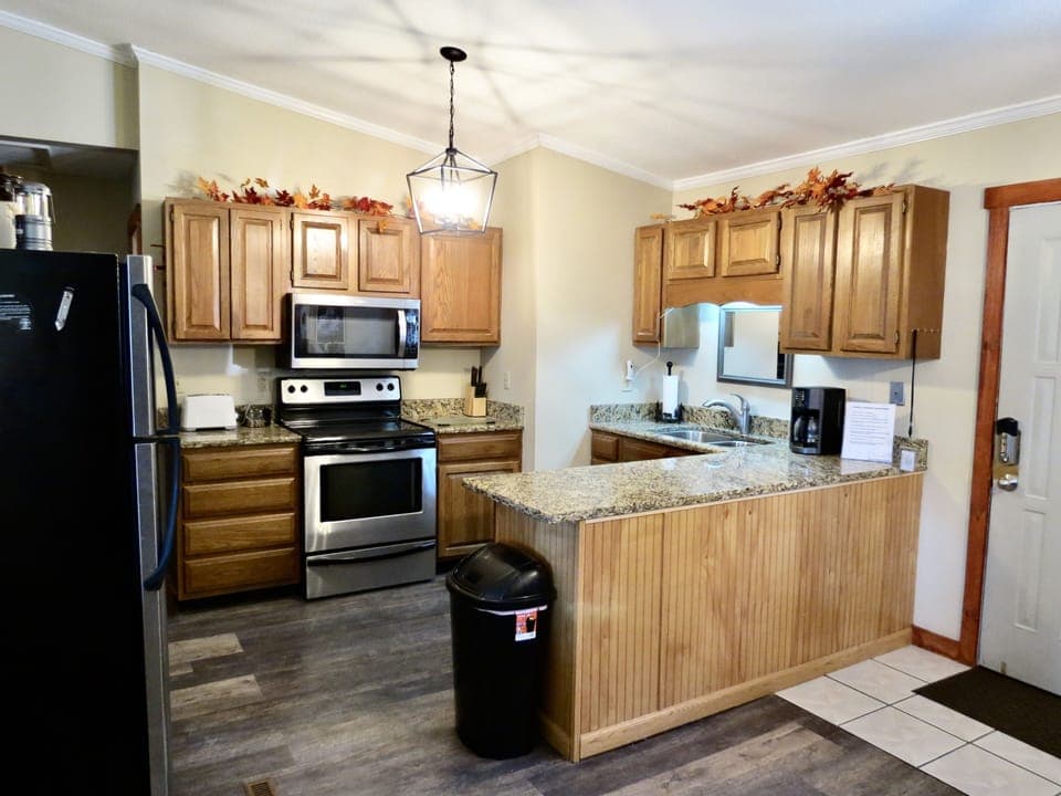 The kitchen is fully stocked and ready for your meals!