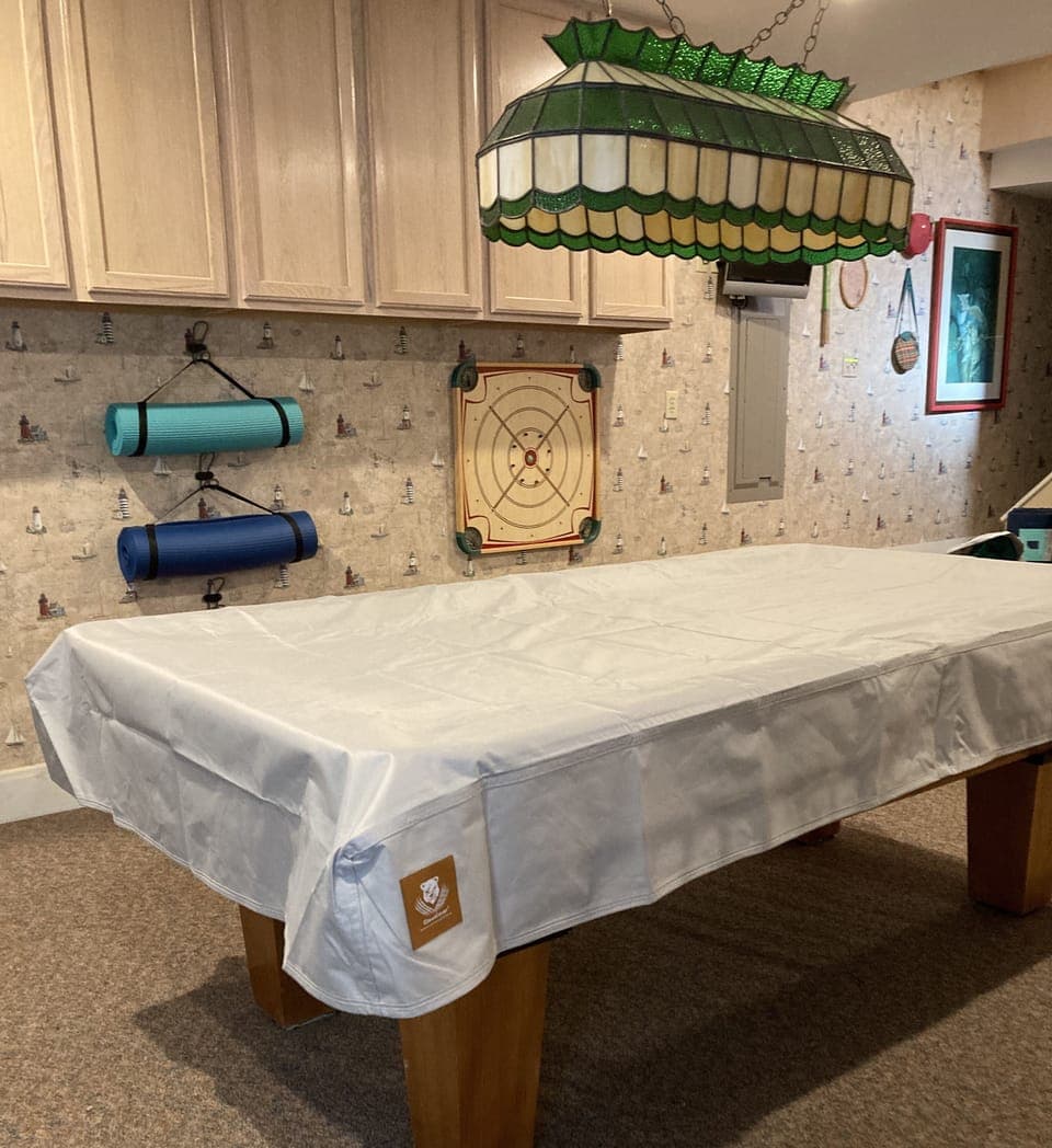 first floor rec room with pool table