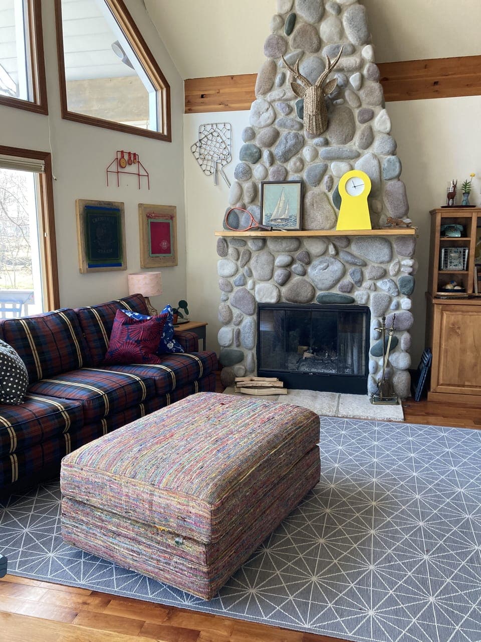 main/second floor living room with fireplace
