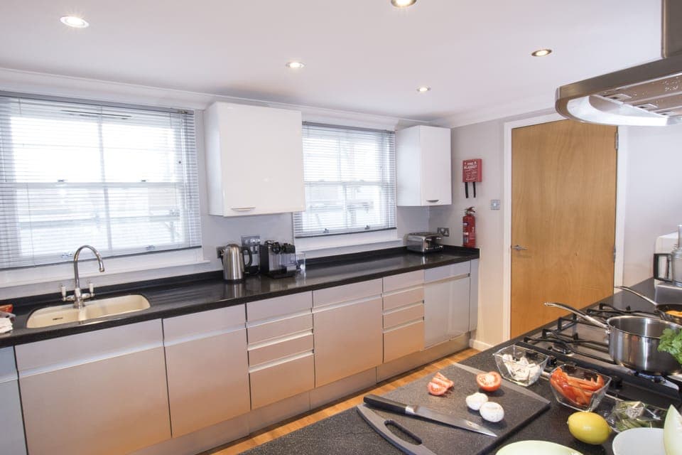 Well equipped Kitchen includes a dishwasher