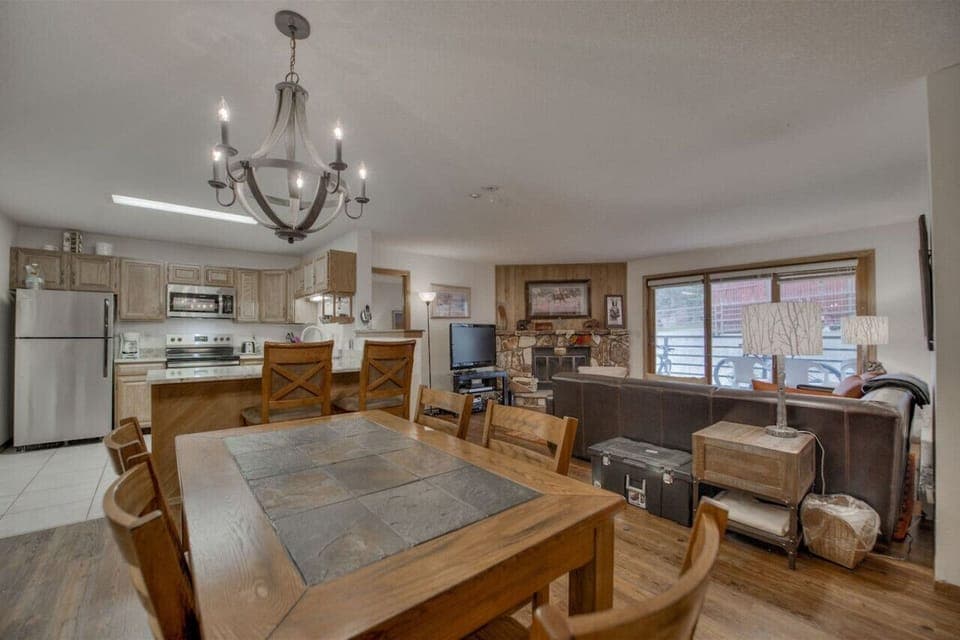 The open floor plan makes spending time together a breeze