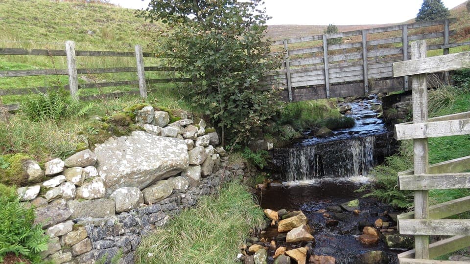 Stream from Embsay Crag running into Embsay reservoir 