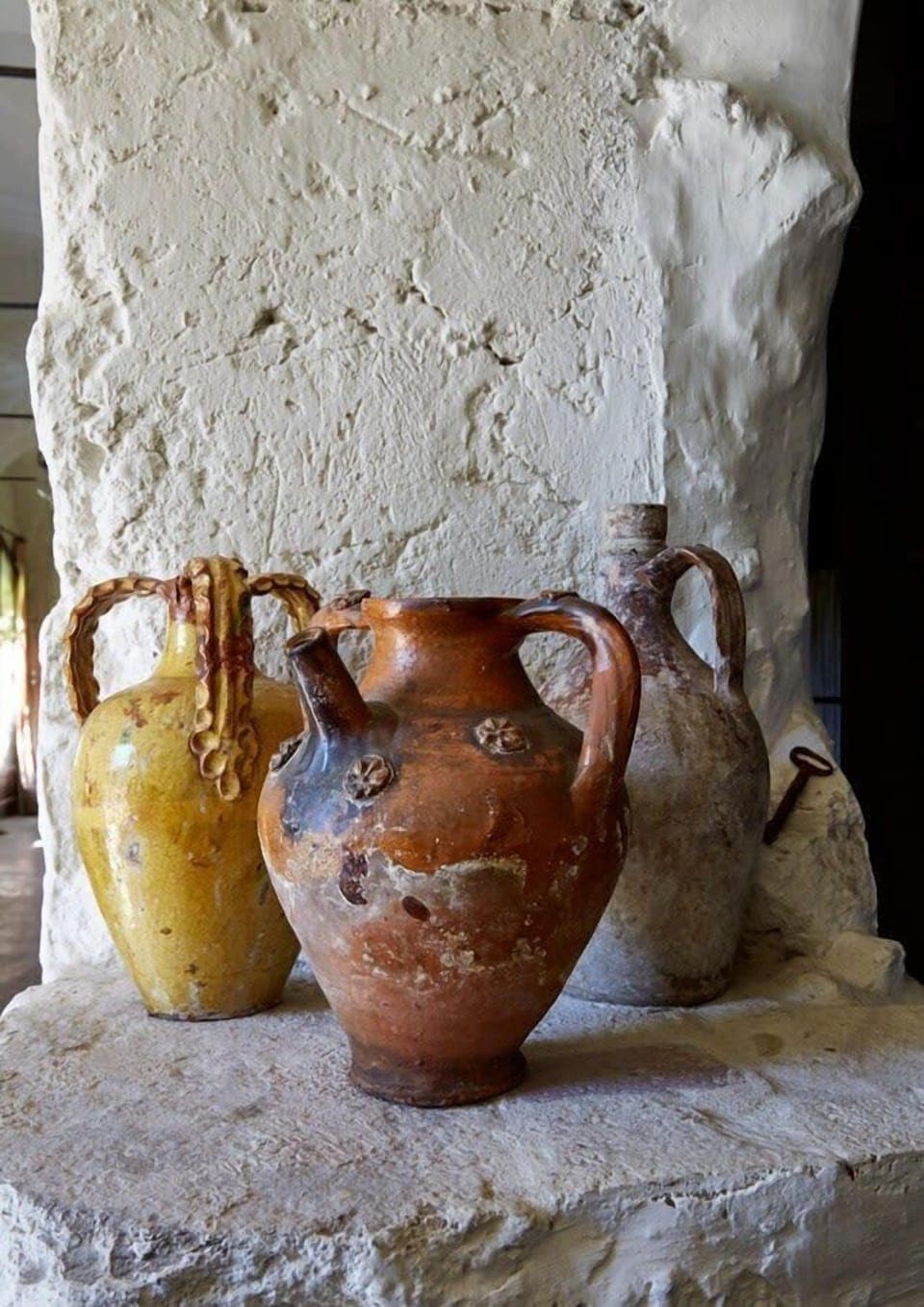 Terracotta Vases on display