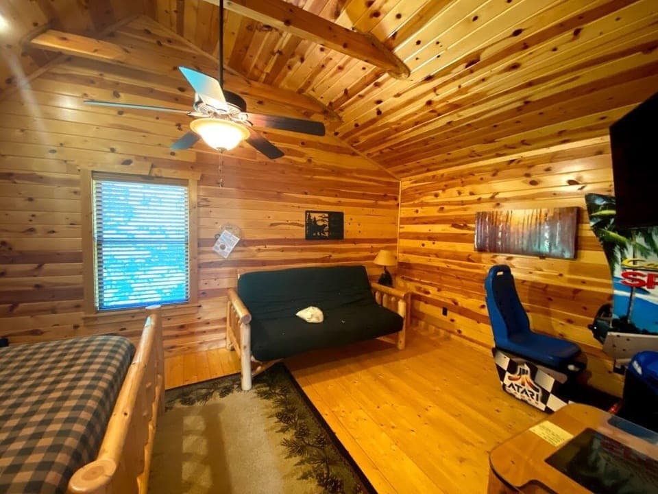 Pull out futon is great if you have  kids staying too.