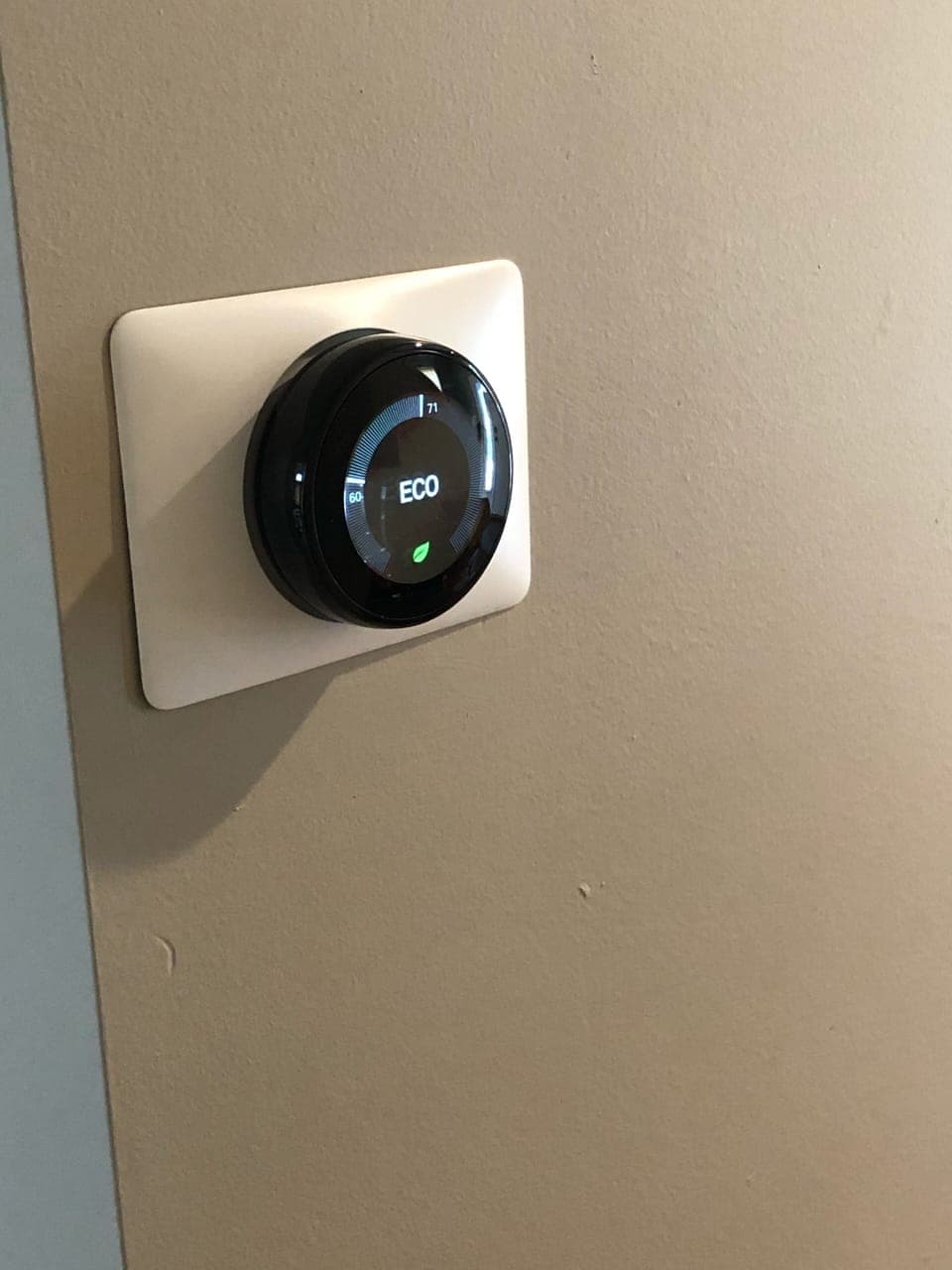 Nest thermostat to control Heat and Central AC...Easy to use