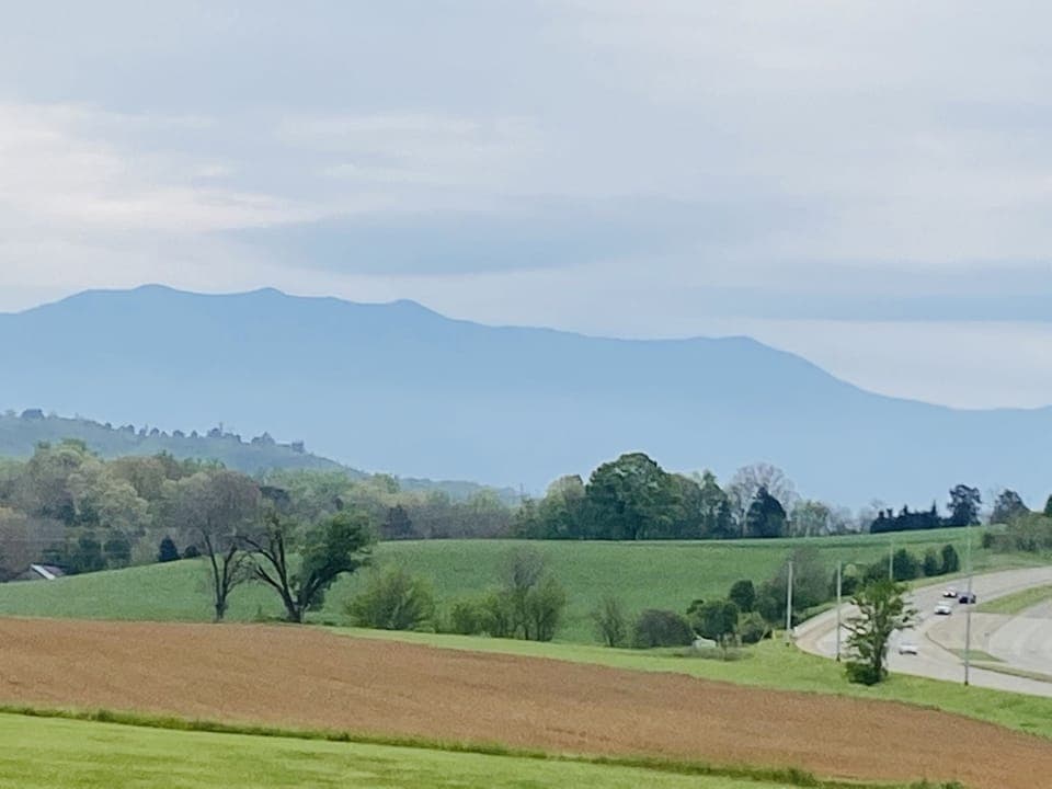 Lovely mountain view on drive in to residence....