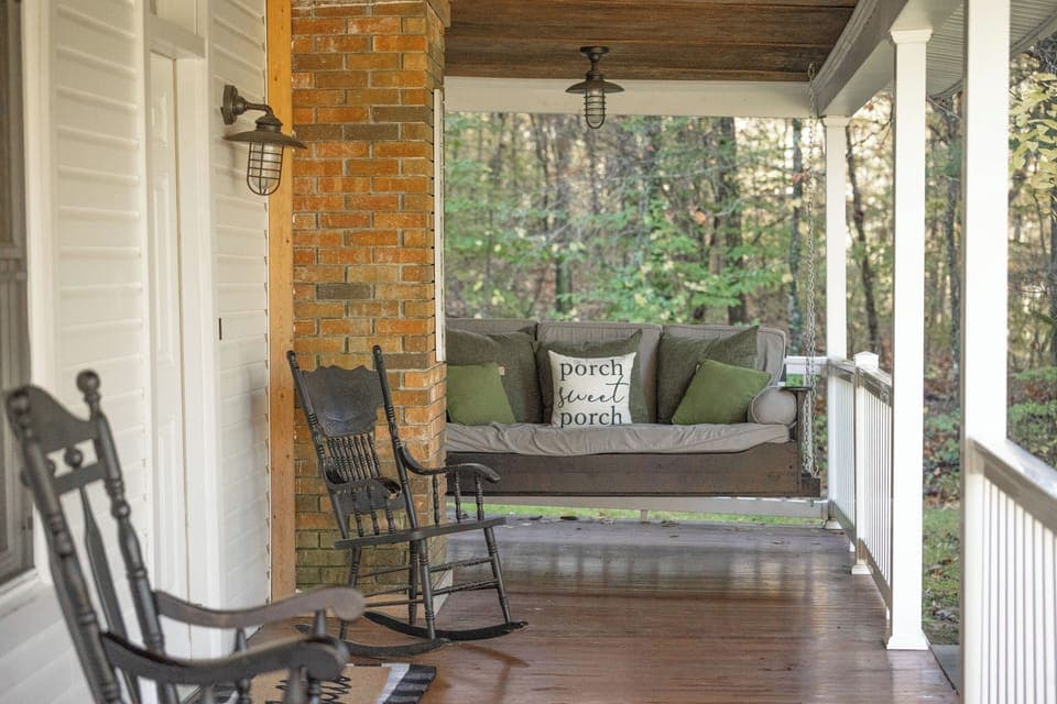 Front porch relaxing