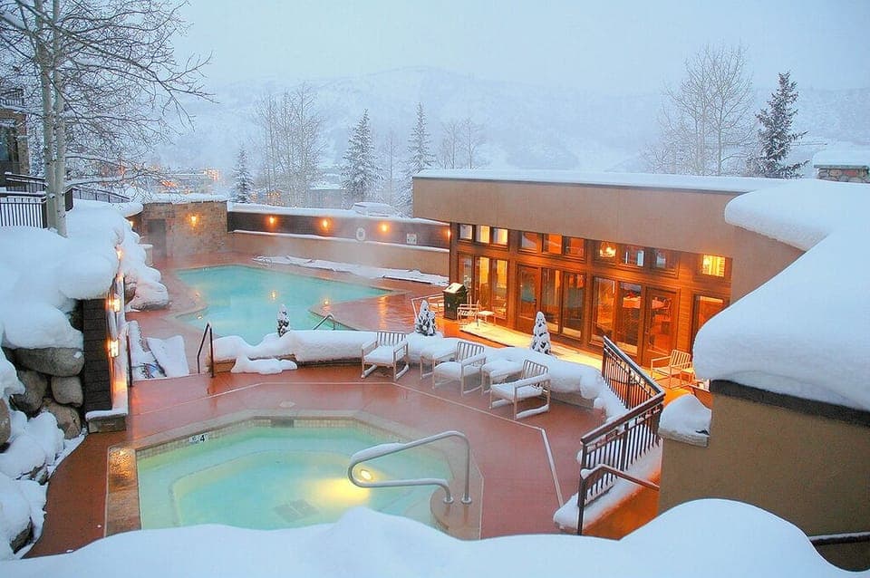 Exterior Swimming and Hot Tub Area