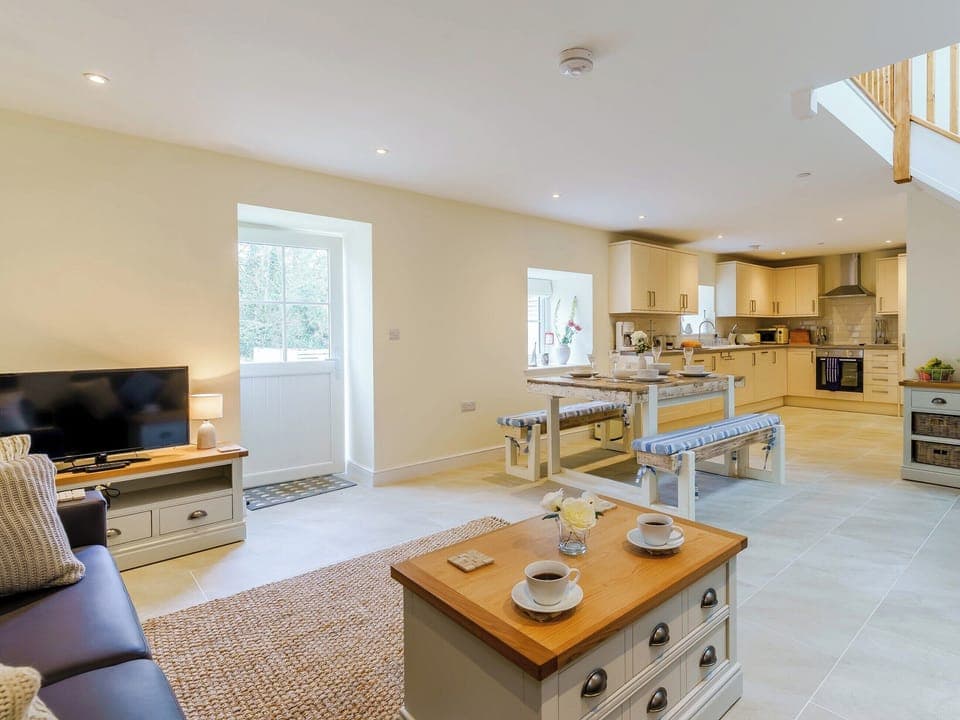 Open plan living space | Ty Arth - Llwynwermod Cottages, Maen-y-groes, near New Quay