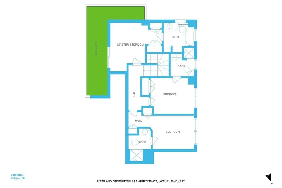 First floor plan - Chamois apartment