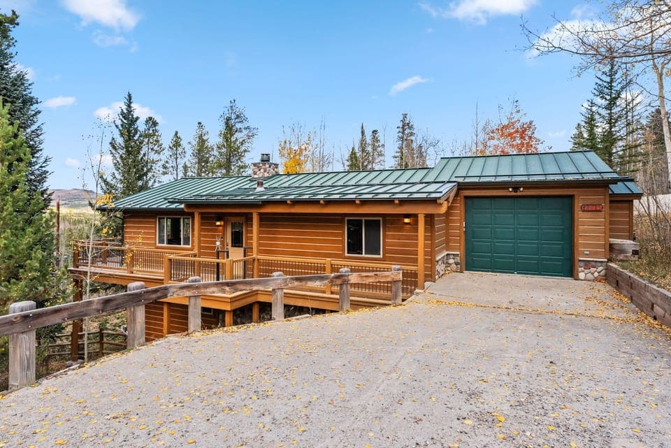 Exterior: View of the front of the home, driveway with parking for 3 vehicles