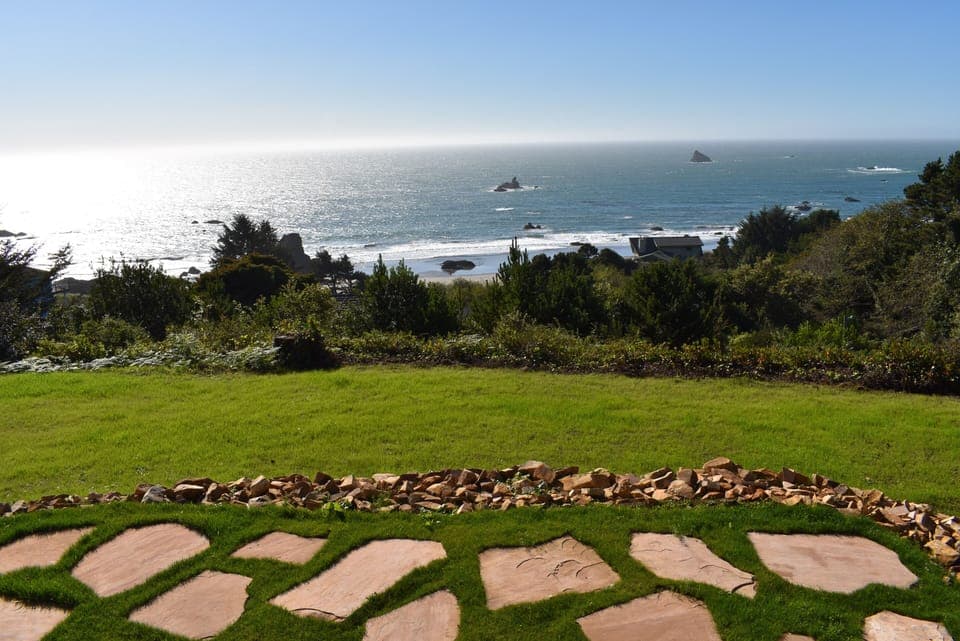 Back Patio and Harris Beach
