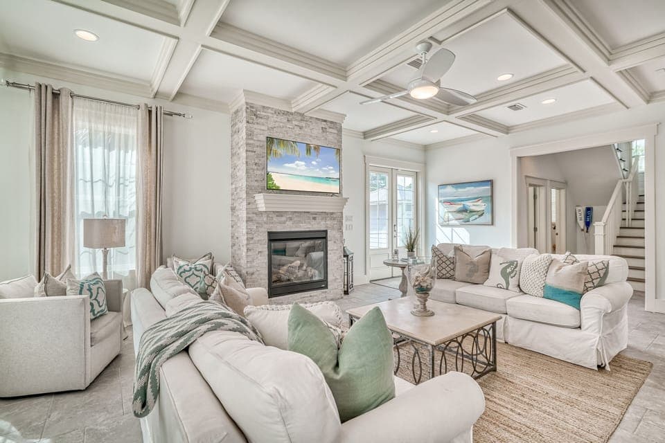 Living Room - Complete with a Gas Fireplace