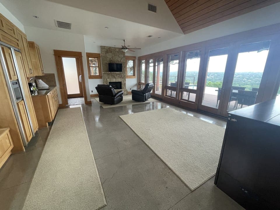 pool cabana, bedroom #7, Murphy bed folded up. 