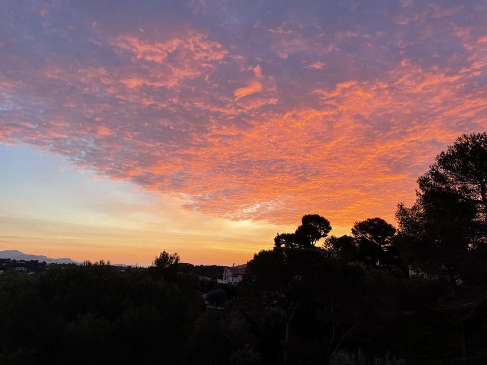 Sunrise views from the terrace