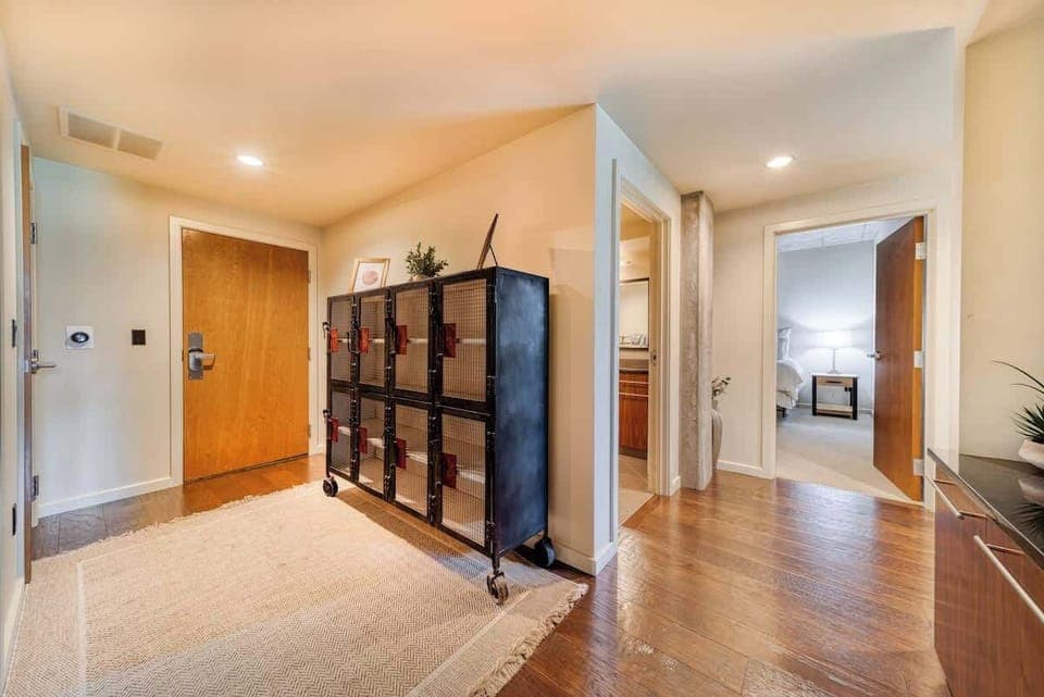 Entrance to the single level condo all accessible by elevators in the common area 