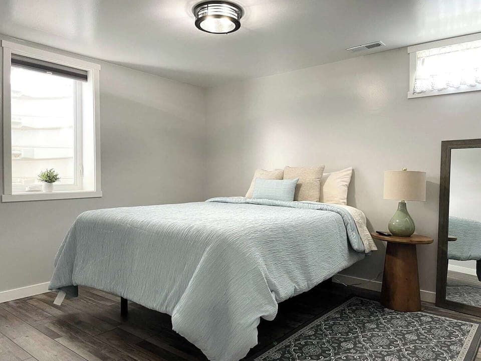 Bedroom #3 - basement bedroom with queen bed