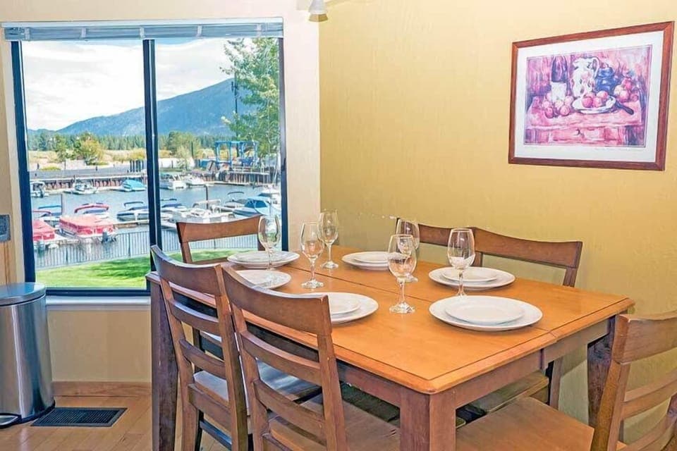 Dining Area with View of Marina