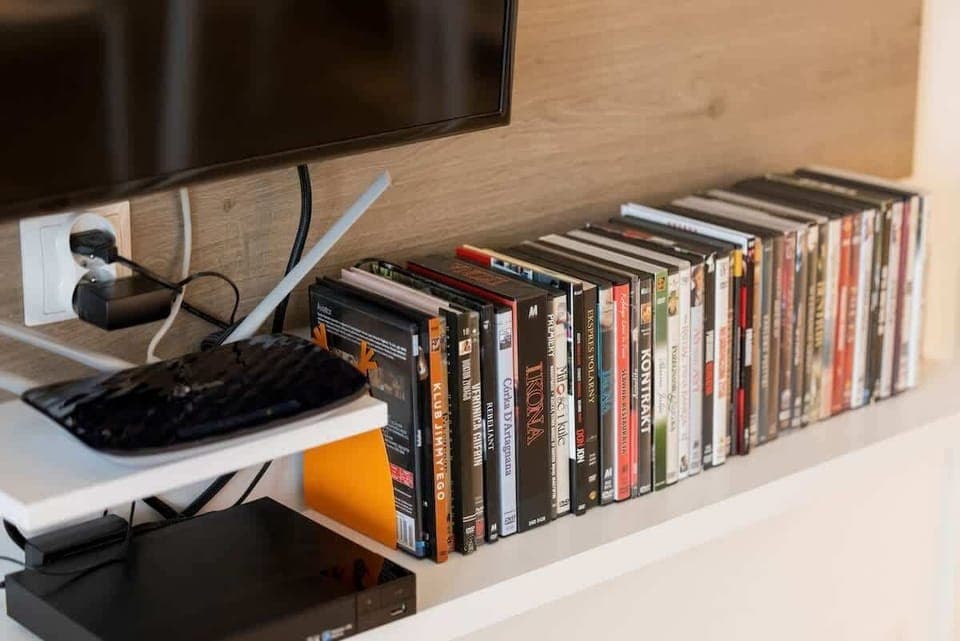 Modern TV in the apartment. 