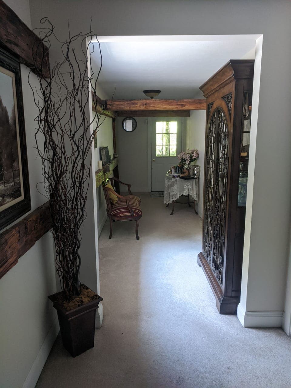 Bedroom hallway and door to 3 Rd floor deck