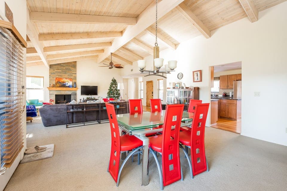 Dining and living space