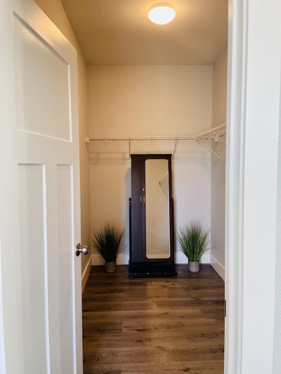 Upstairs Master Bedroom Has Huge Walk-In Closet With Full Length Mirror