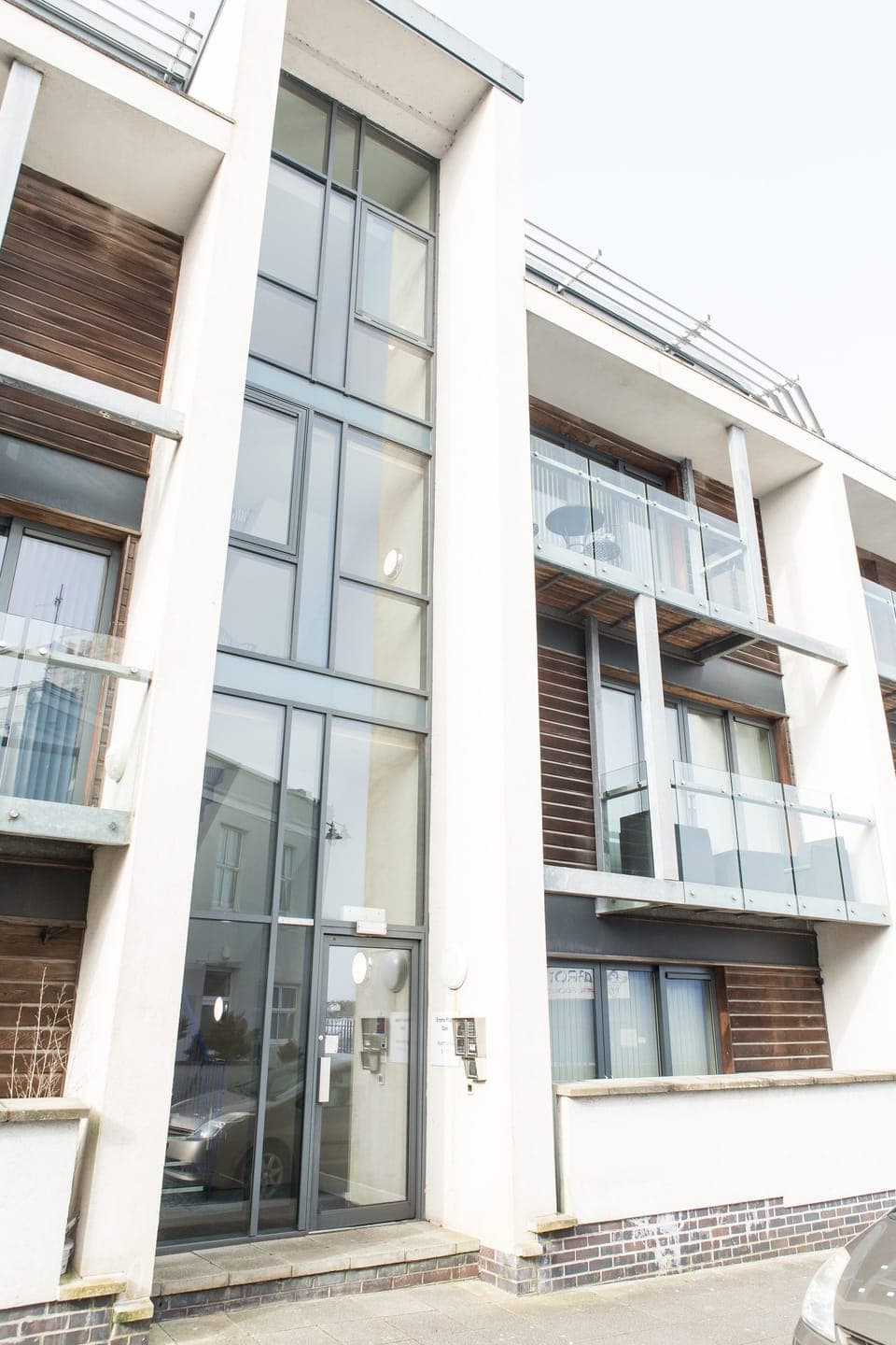 Outside of the building 
 