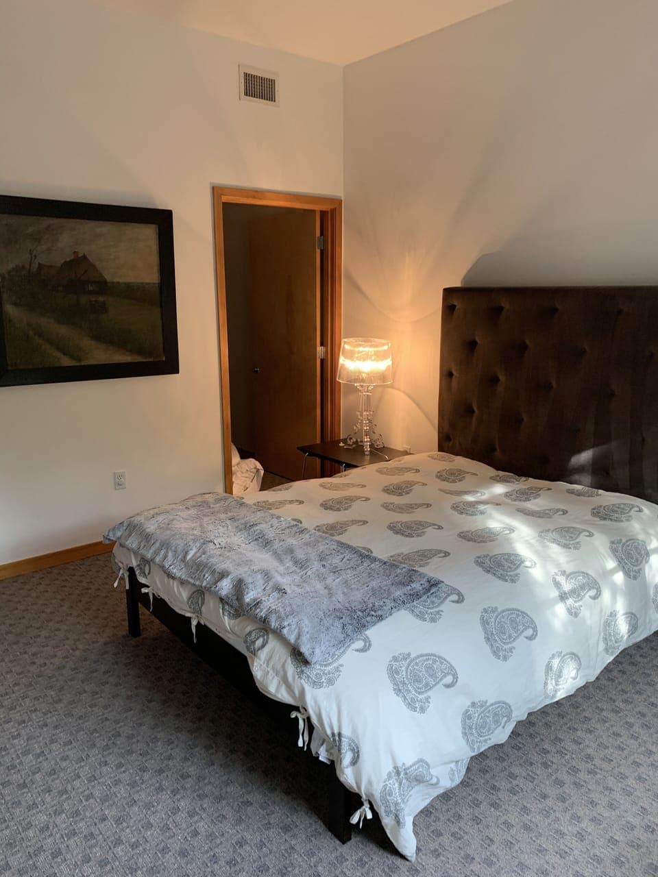 Bedroom and walk-in closet