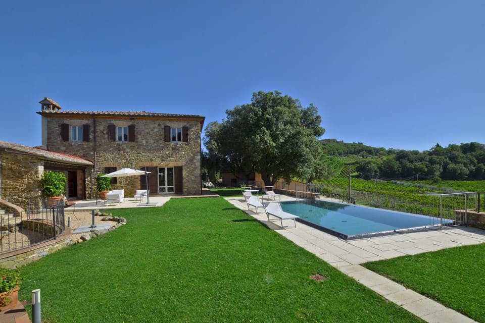 The Villa and the charming equipped and panoramic pool