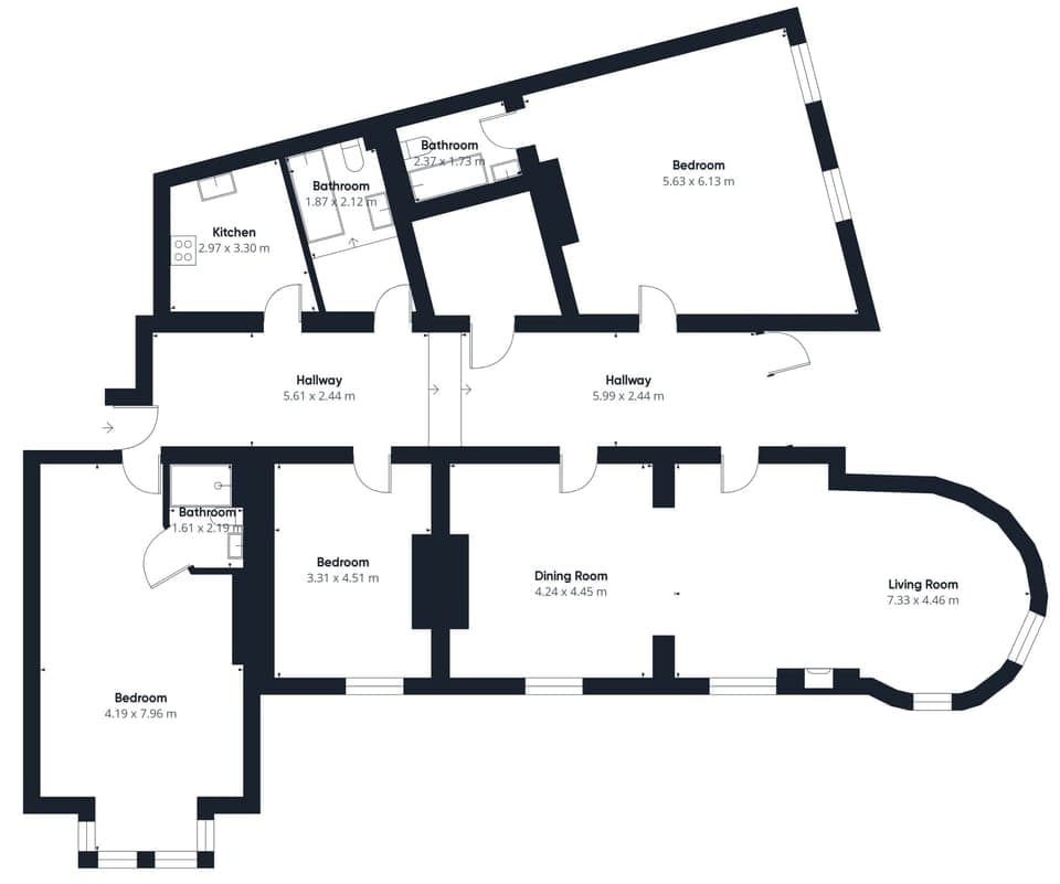 Regency Mansions Apartment, Redcar - Host & Stay