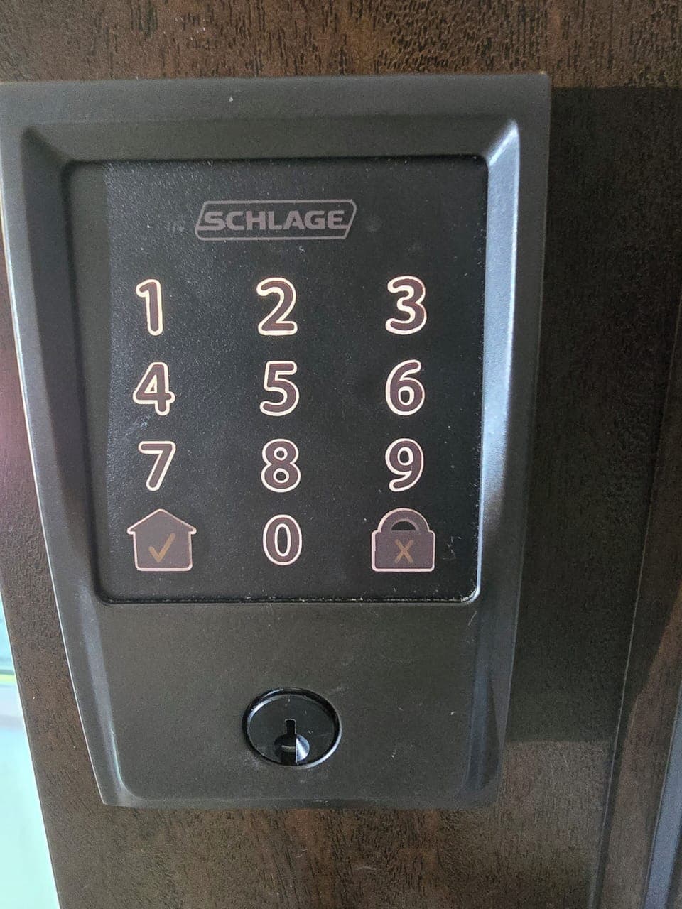 Enter last 4 of number you provided (after dark, press lower left button 1st)