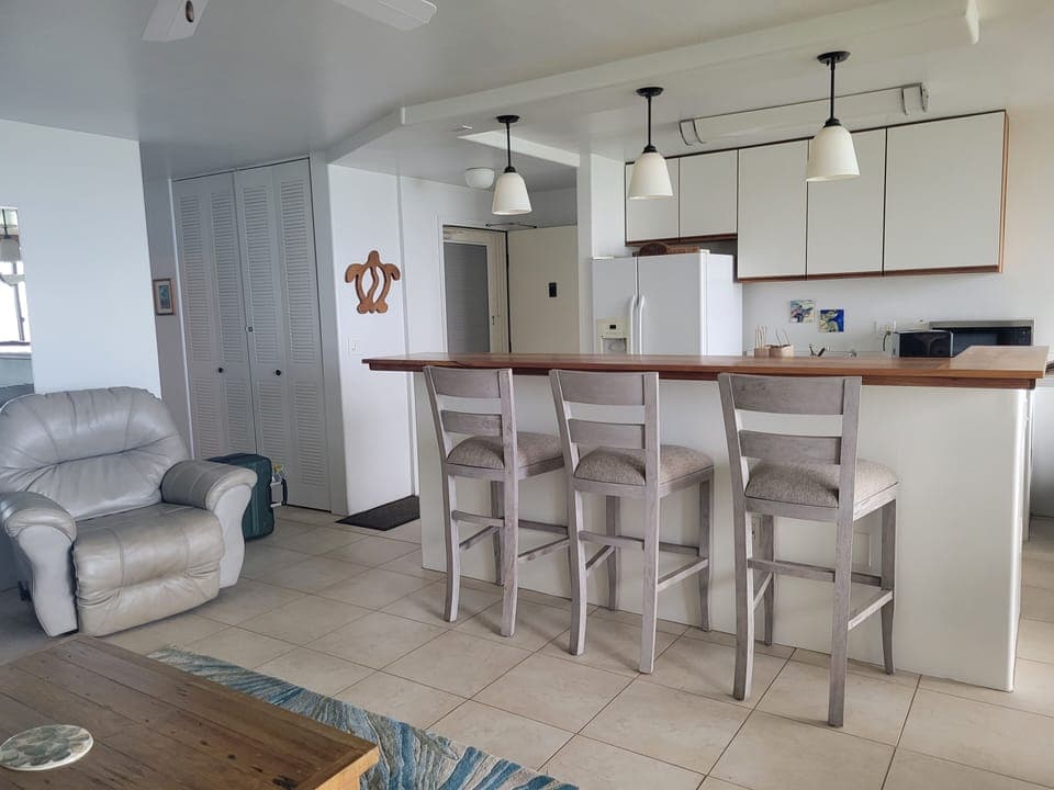 Looking towards entrance of condo