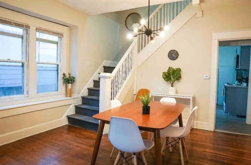 Open concept dining room.