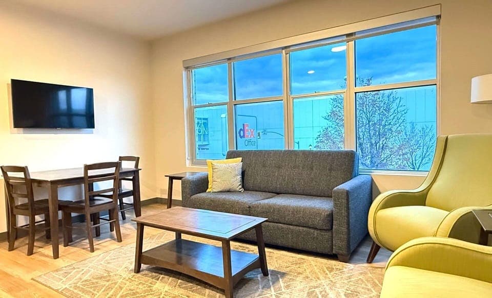 Sofa Bed | Dining room table | Living room