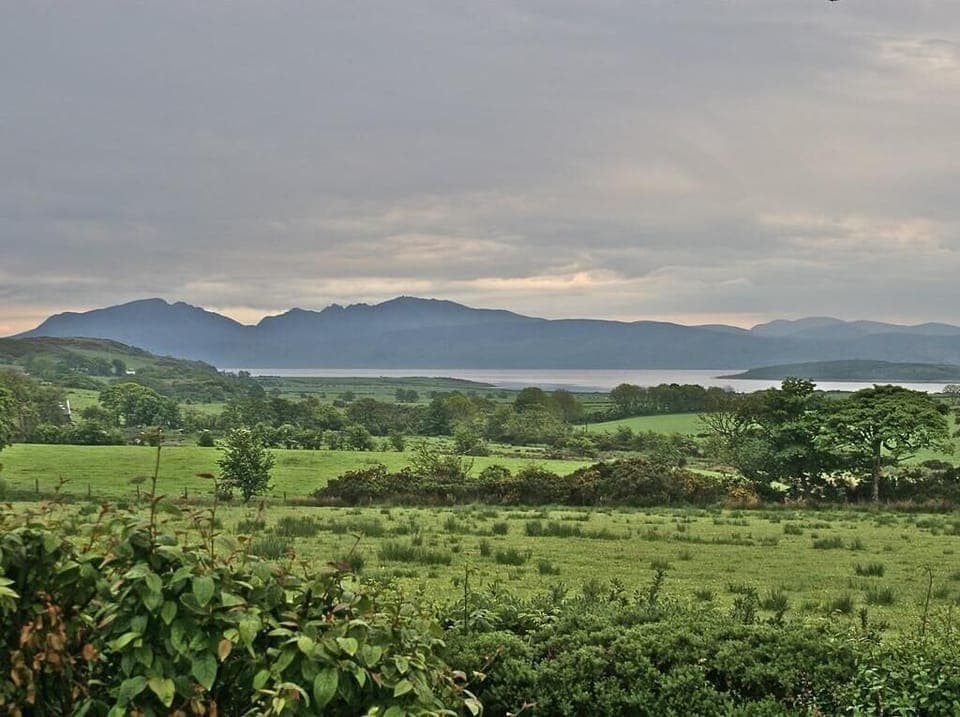 View from front lawn south west towards Arran