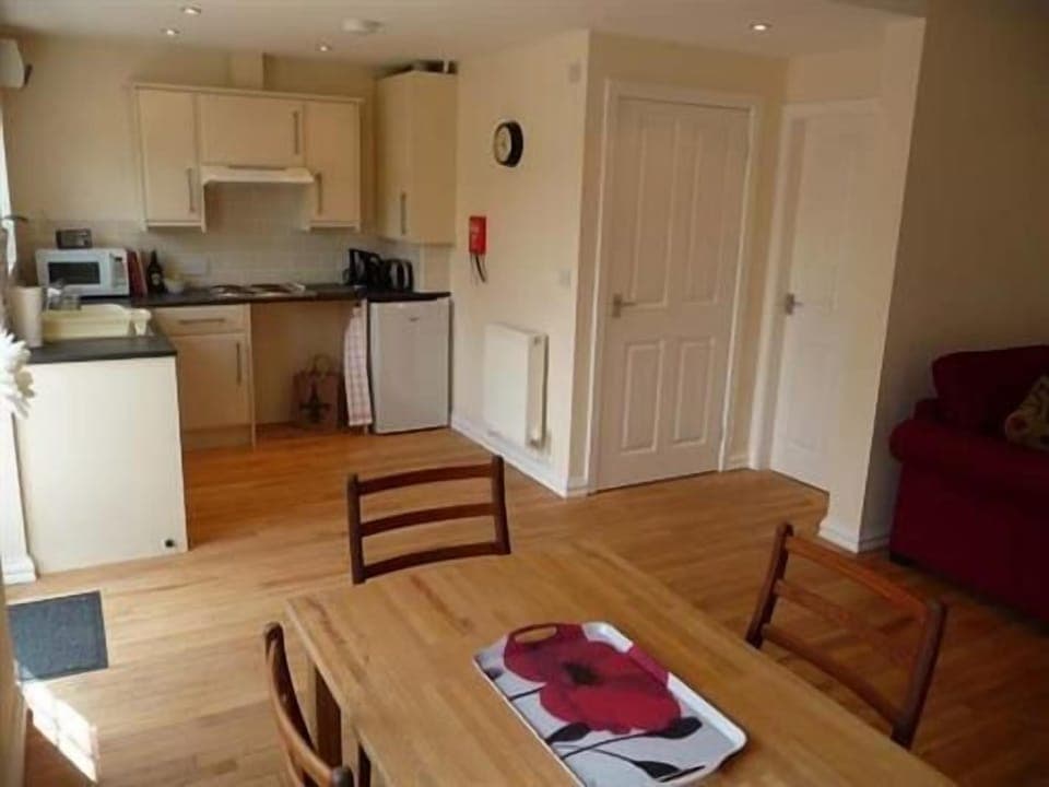 kitchen and dining area