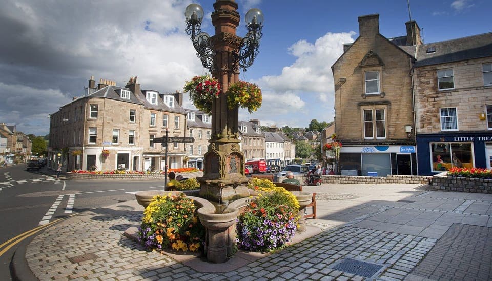 The town cwntre a stone's throw away from your holiday cottage