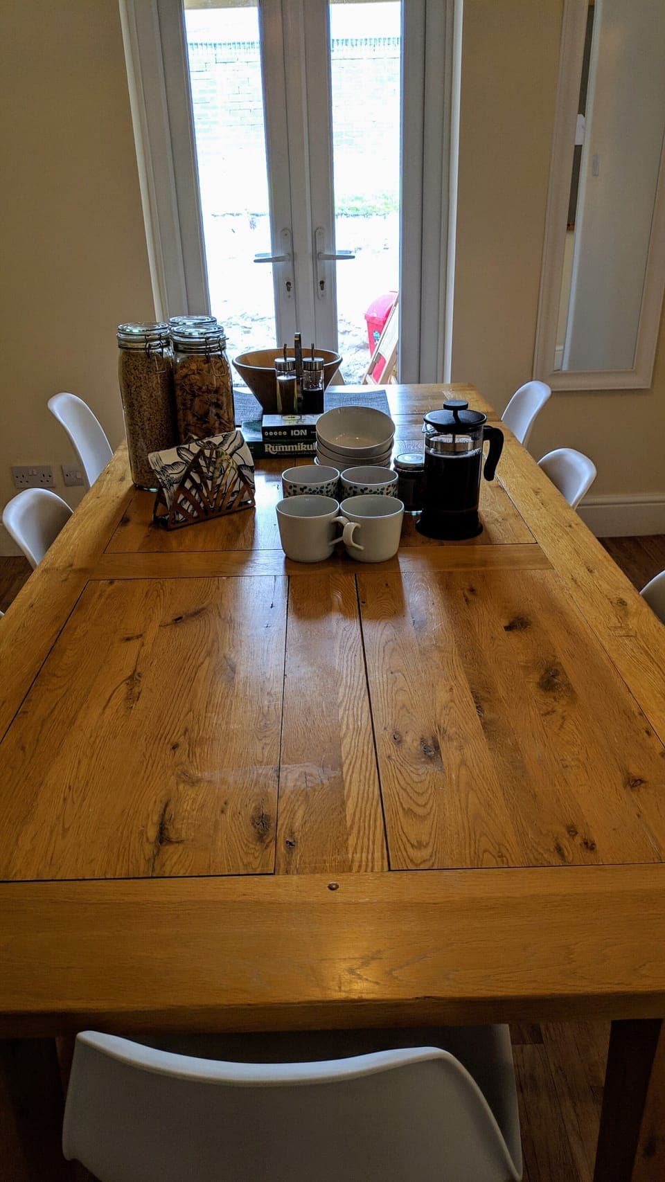 8 Seater Dining Table and Courtyard