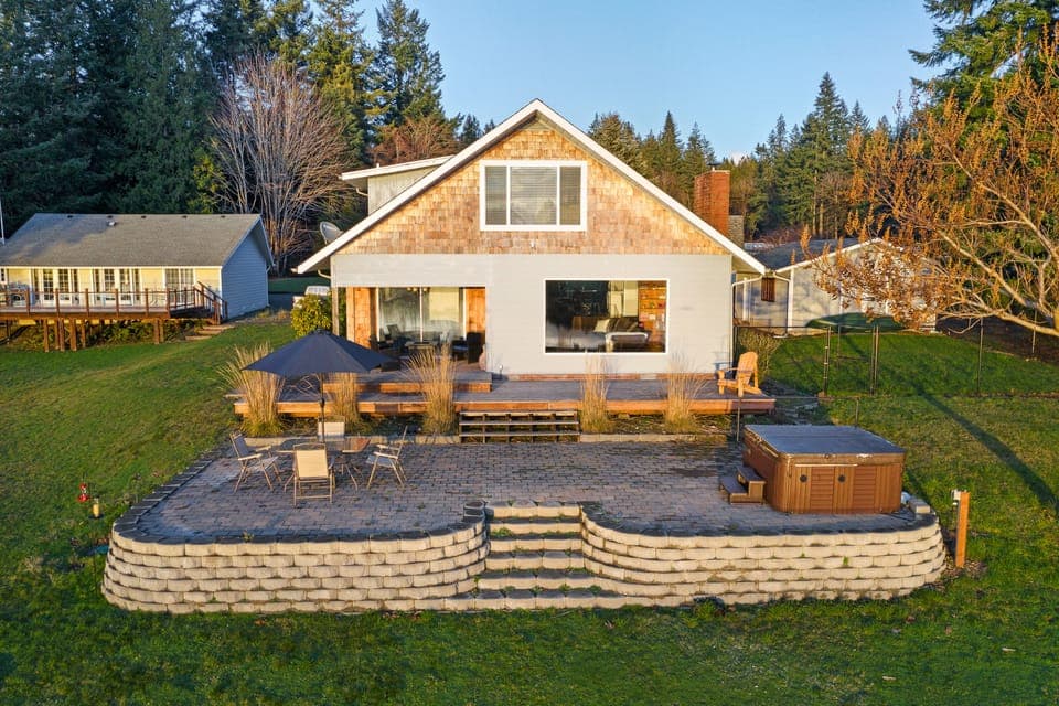 View of the house from the water