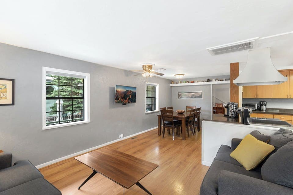 Main Entry Sitting Area with TV