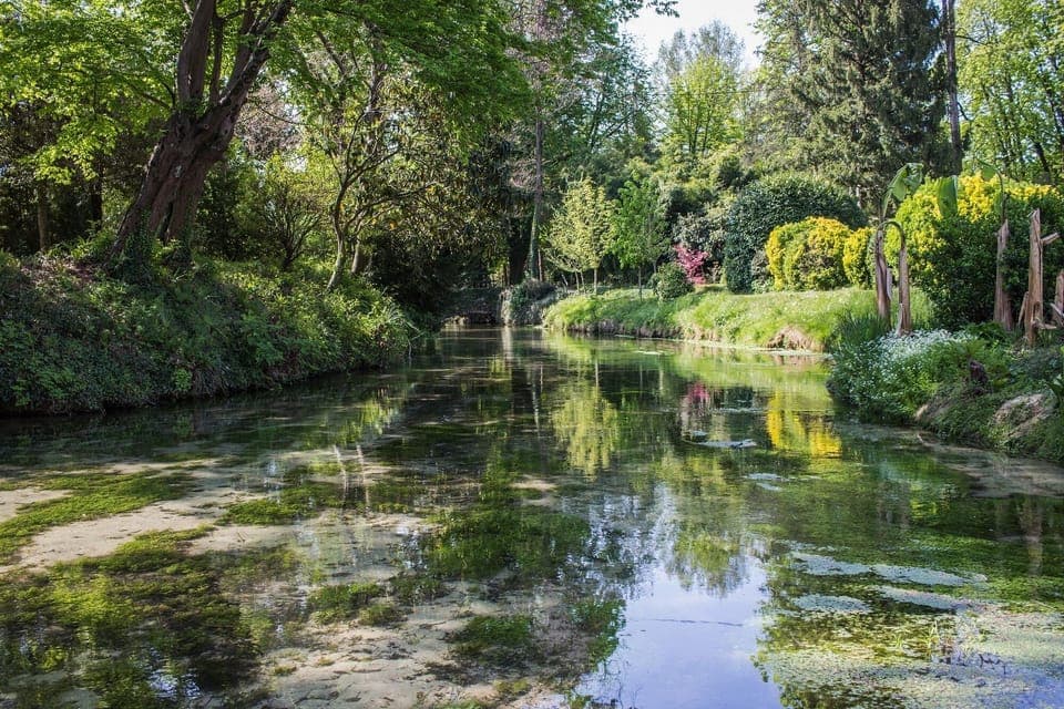 View of the river from the second garden