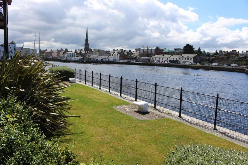 View to the town of Ayr
