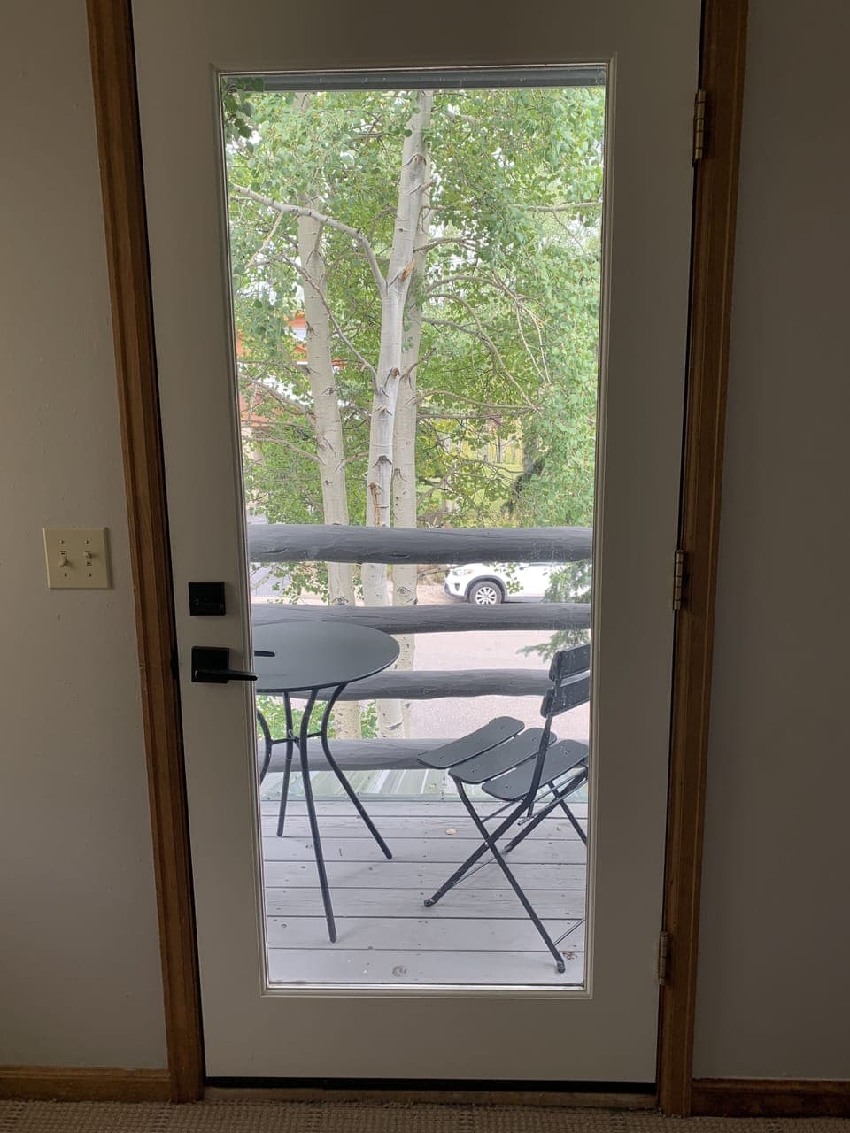 Small balcony off King Bedroom that has ensuite bathroom